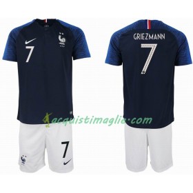 Divisa di Calcio Francia GRIEZMANN 7 2 star Bambino Prima Mondiali 2018